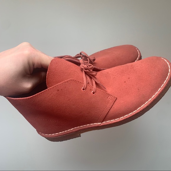 COPY - COPY - Size 10.5 | Men’s Clark’s Salmon Red Desert Shoes - Picture 8 of 13